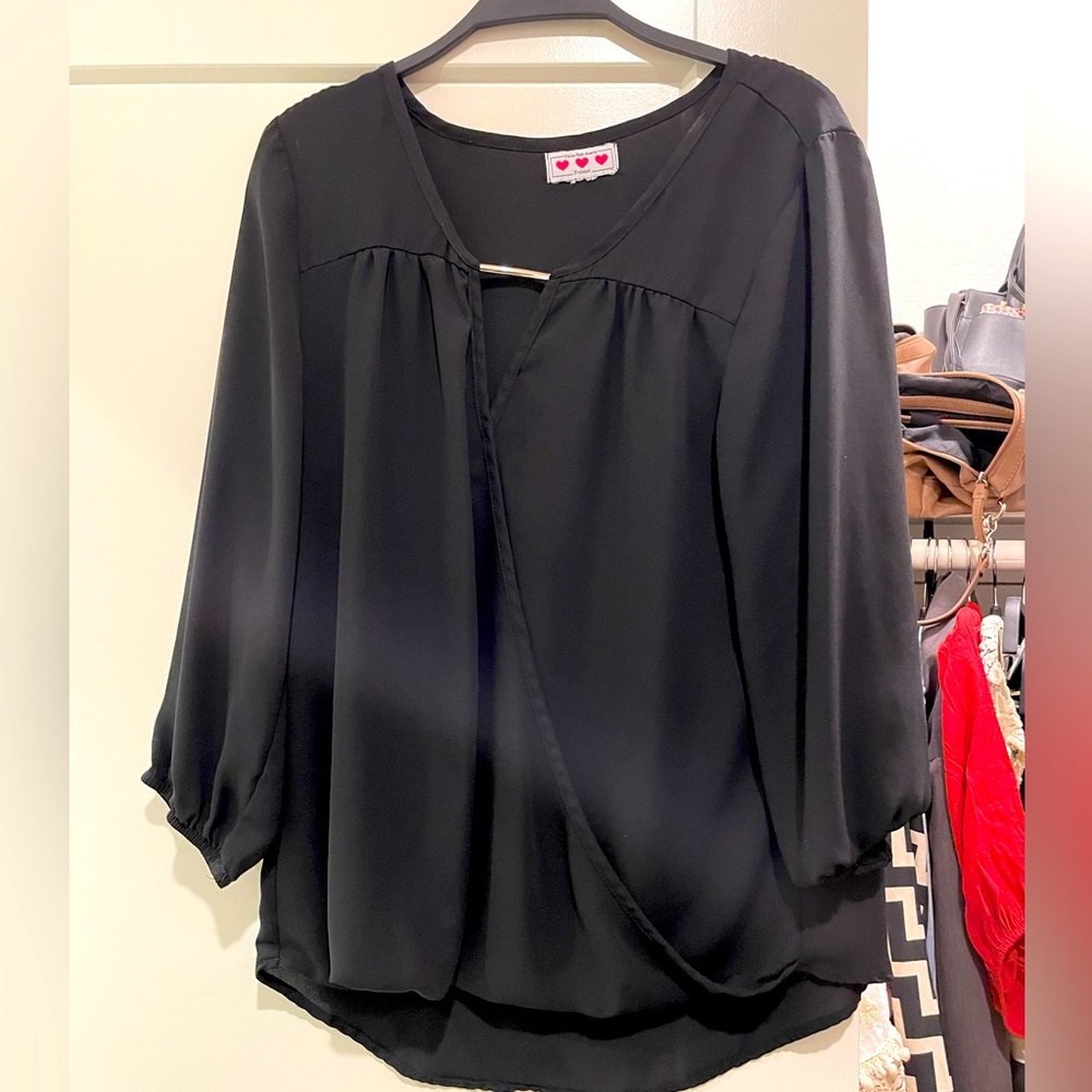 Faux wrap top